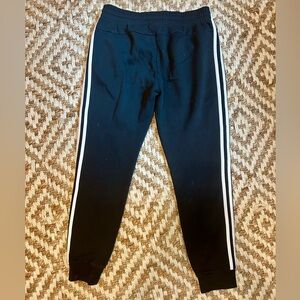 Adidas Women’s Sweat Pants, Black and White, Size Medium